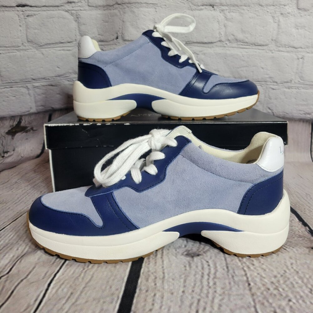 Lauren Ralph Lauren Rylee Leather & Suede Sneaker - Picture 6 of 10
